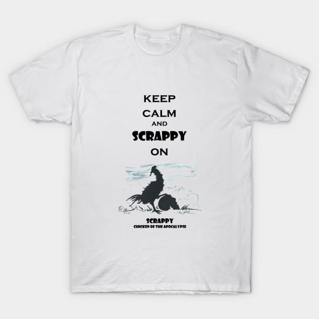 Keep Calm and Scrappy On T-Shirt by ardenellennixon